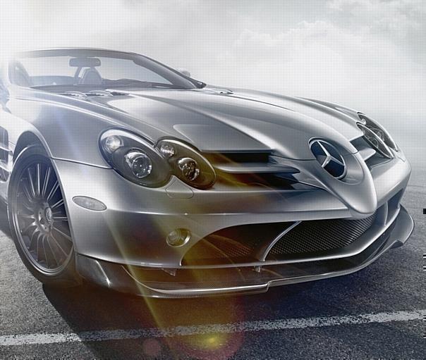 Spektakuläre Dimensionen des Offenfahrens erschliesst der neue Mercedes-Benz SLR McLaren Roadster 722 S. 